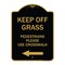 Signmission Designer Series Sign Lawn Boss Sign Stake Kit, Black & Gold Aluminum Sign, 18" x 24", BG-1824-23888 A-DES-BG-1824-23888 - alternate 1